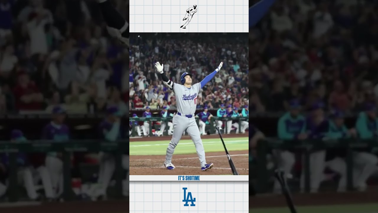 When Shohei Ohtani Mocked The D-Backs With A Savage Bat Flip #dodgers #MLB #baseball #sports