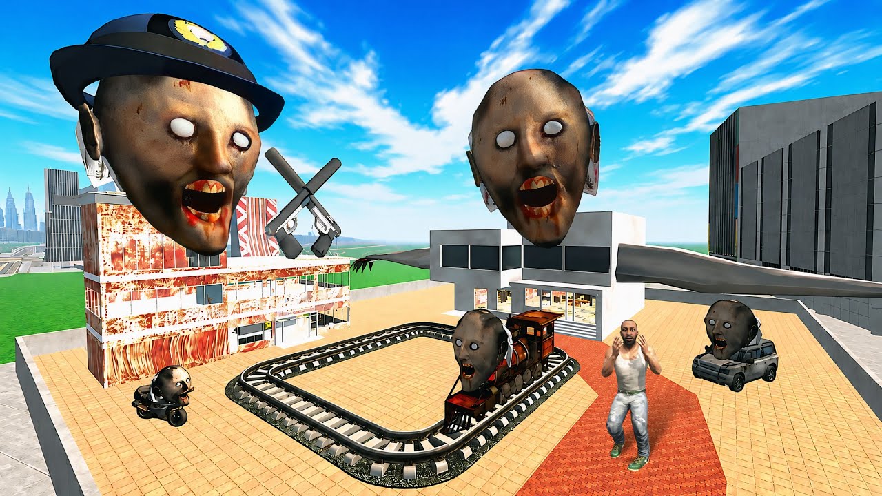 Franklin Change House to Granny City in Indian Bike Driving 3D