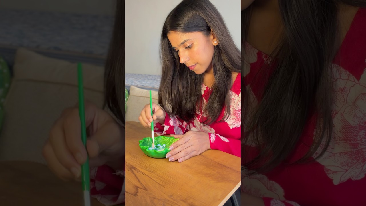 Aaj maine banai ek aur sundar si jewellery plate 😍 @iVasuu #minivlog #diy