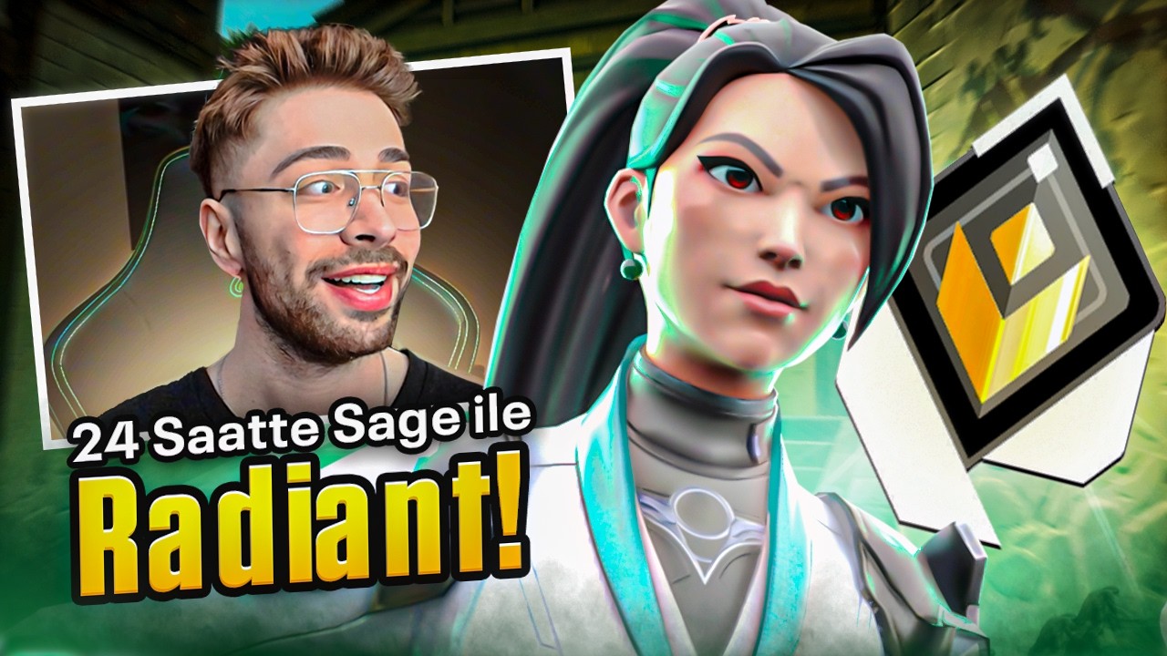24 saatte SAGE ile RADİANT oldum! | Valorant