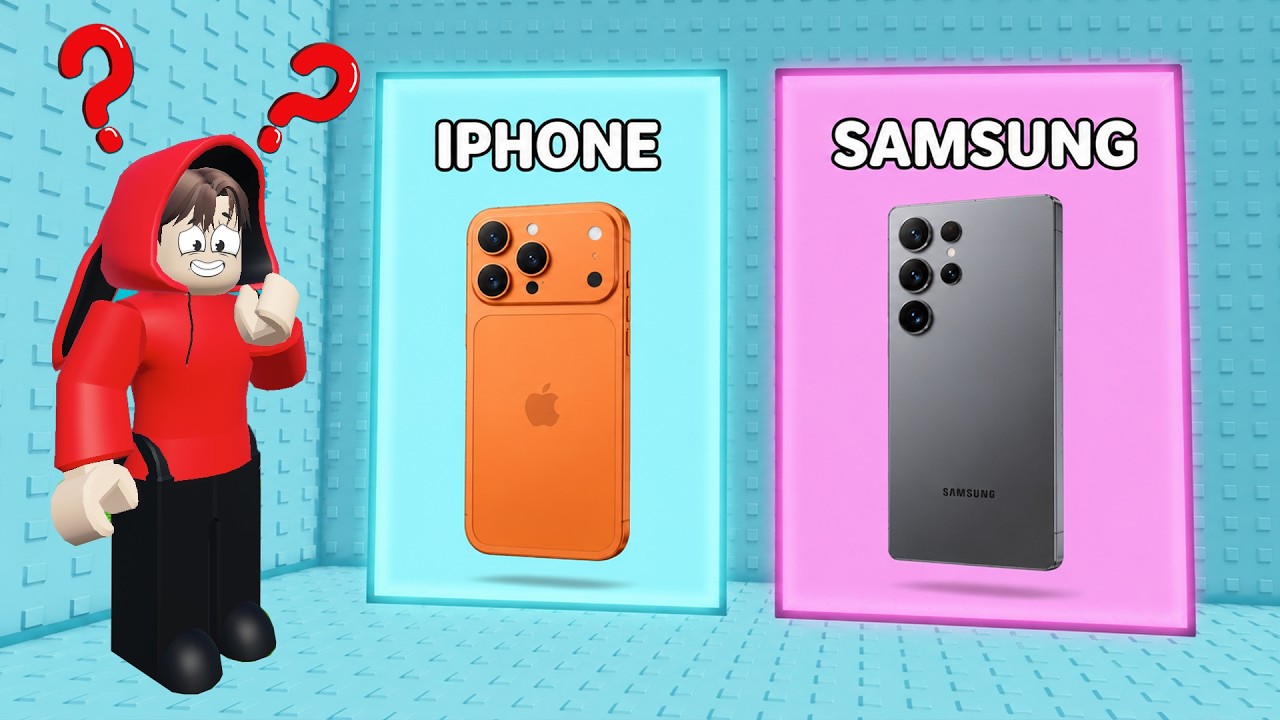Yuta, Mio Dan Baby Celine Harus Pilih HP IPHONE 17 PRO MAX Atau Samsung ? || ROBLOX