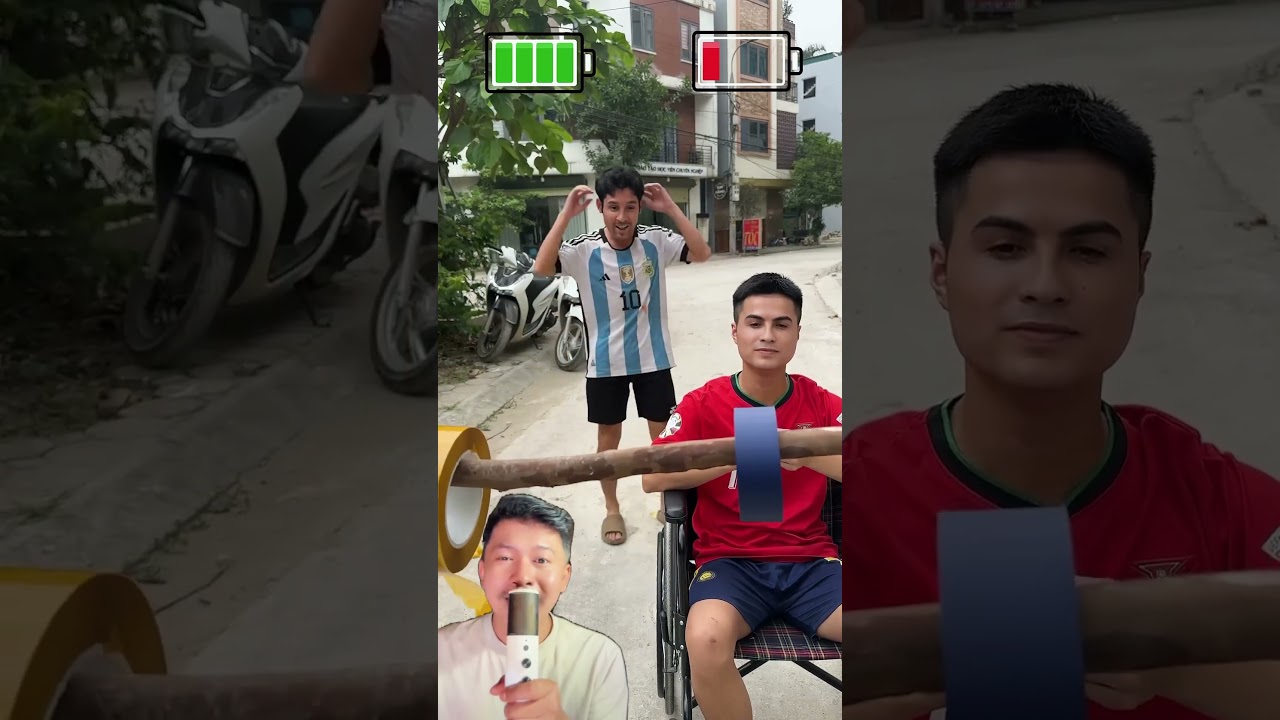Ronaldo dan Messi lomba menarik lakban ‼️ @RovsSi