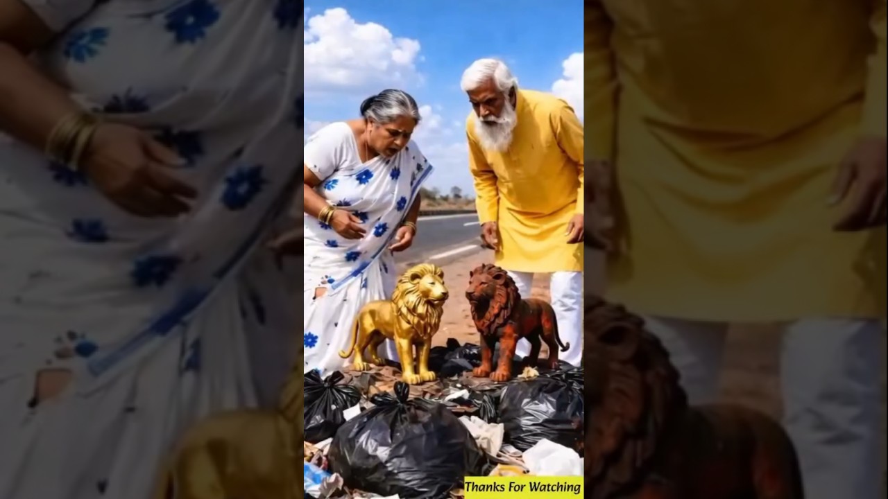 Forced to Take the Rusty Lion… It Changed Grandma’s Life 🦁✨ #ai #save #lion