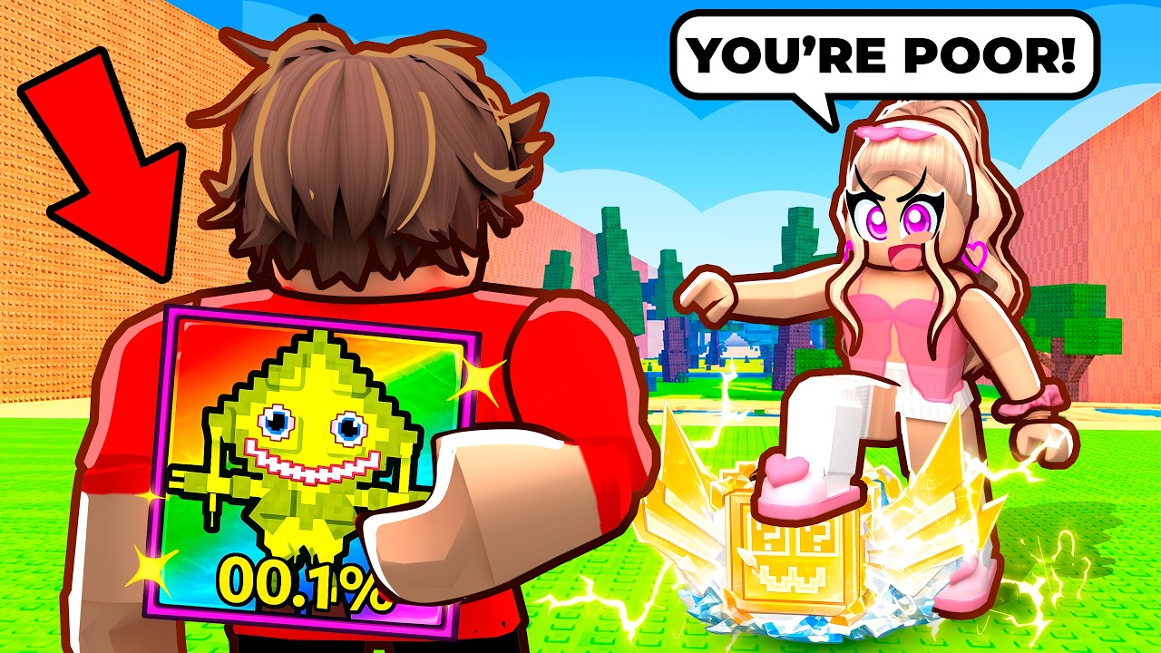 I Pretended To Be a NOOB In KICK A LUCKY BLOCK...
