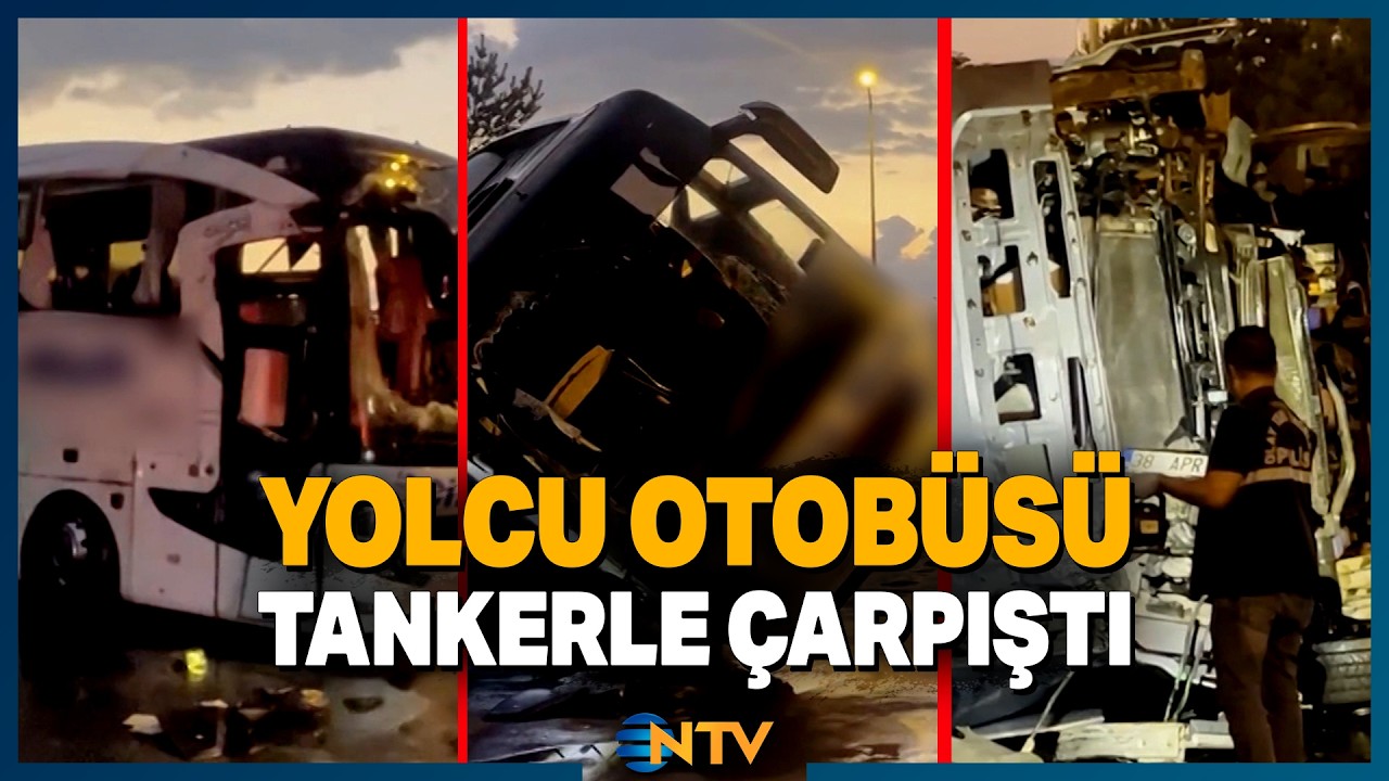 Yolcu Otobüsünün Tankerle Çarpışması Sonucu Onlarca Kişi Yaralandı | NTV