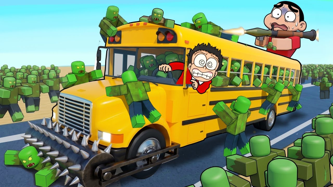 Escape Zombie City In School Bus! 😱