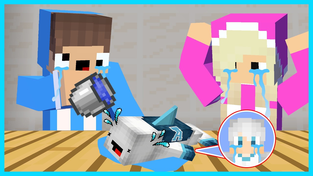 MIPAN & ZUZUZU SEDIH! AKUDAV BERUBAH JADI IKAN DI MINECRAFT SURVIVAL!