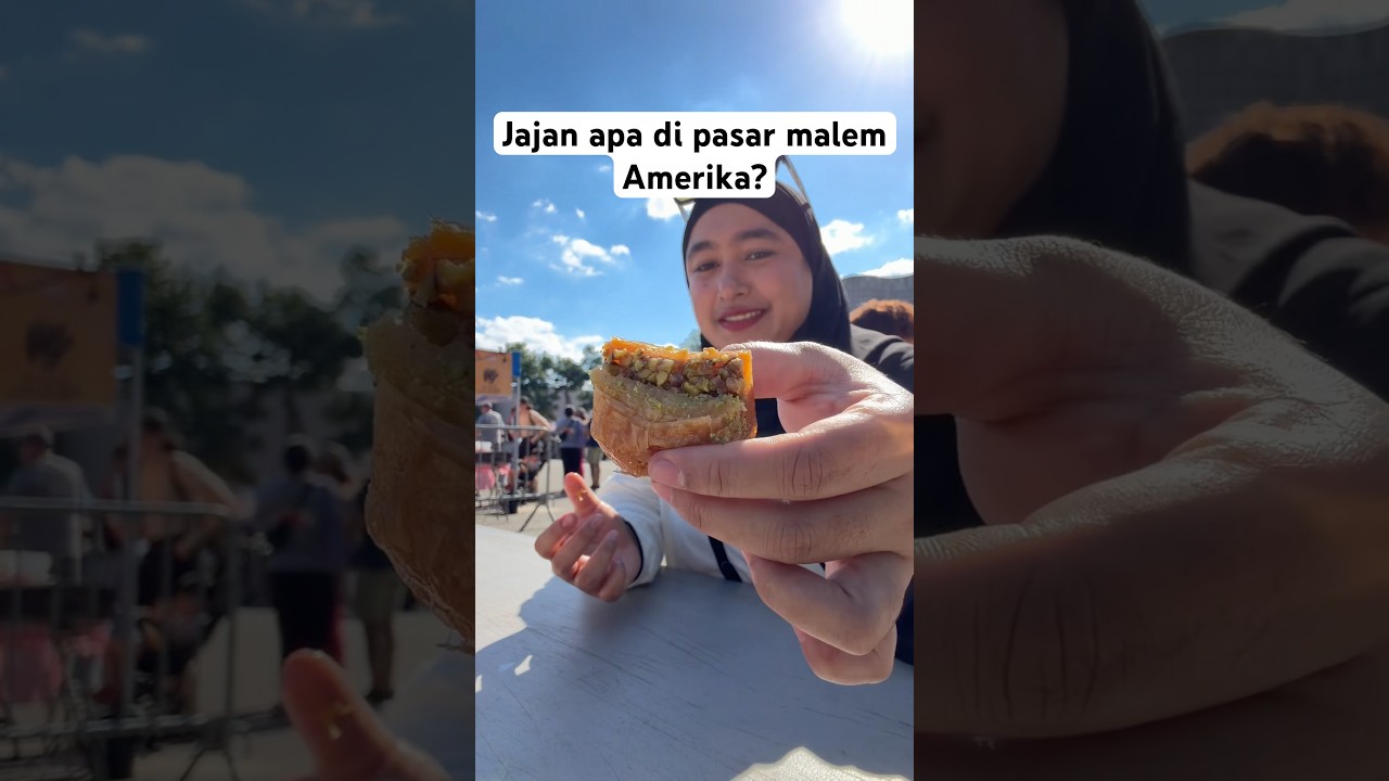 Jalan jalan ke pasar malamnya amerika😍🫶🏻 #minivlog #studyabroad #nyc