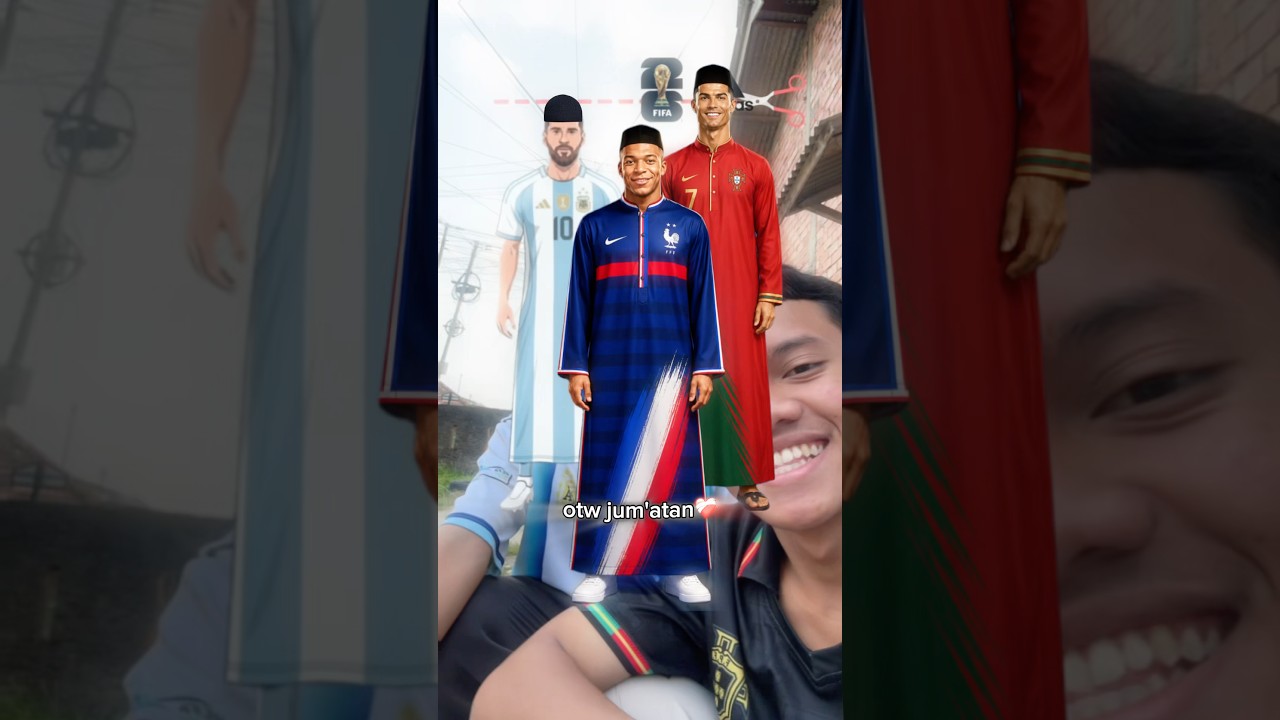 gantengnya mereka pakai gamis❤️‍🩹😅 @cristiano