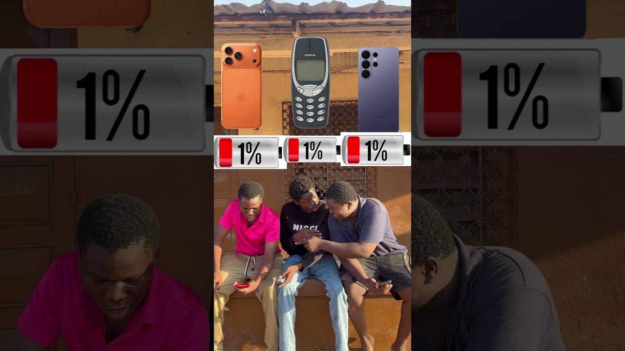Batterie Test : Samsung, iPhone….. Nokia fait l'impossible #shorts2026 #viral 🐐.
