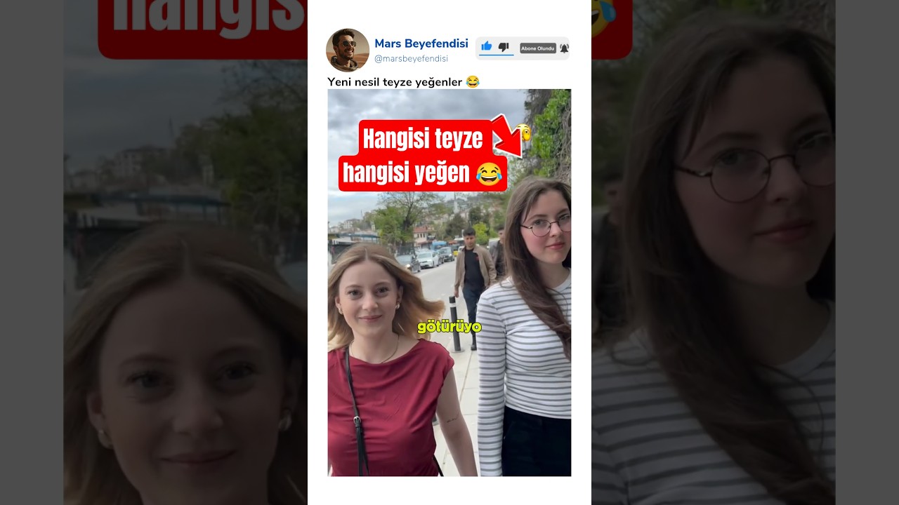 Yeni nesil teyze ve yeğenlerin boy farkı