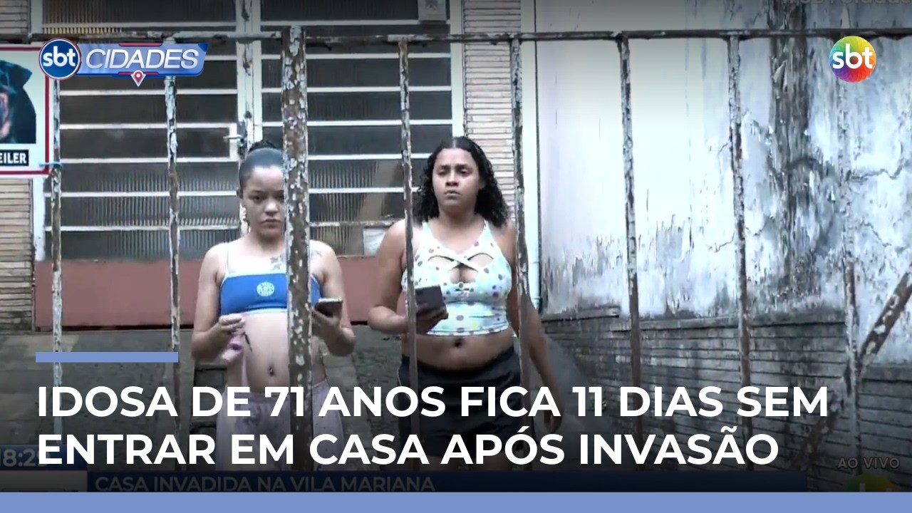 Idosa de 71 anos fica 11 dias sem entrar em casa após invasão | #SBTCidades