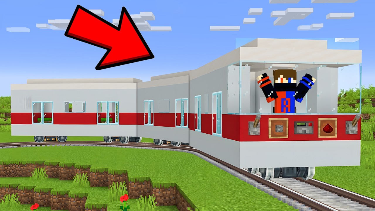 I Created A Working Train for YouTubers in Minecraft