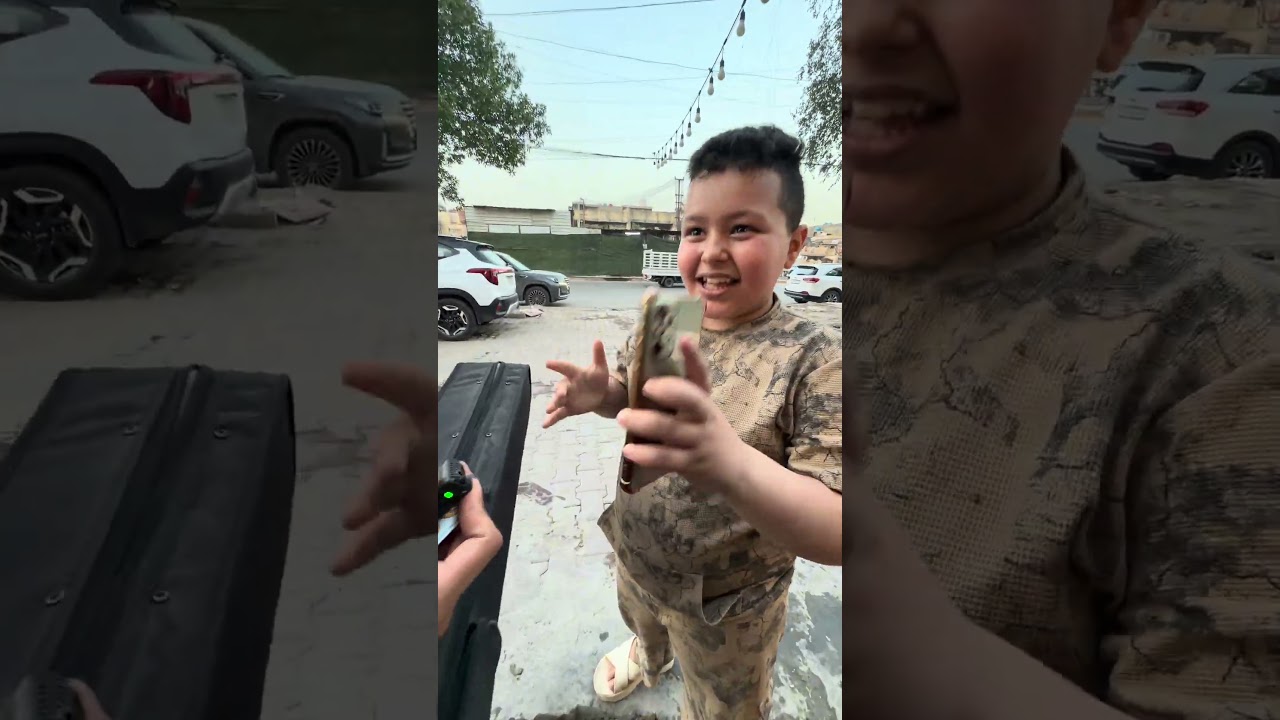 شنو طلع بل جنطه😱🧳#shorts