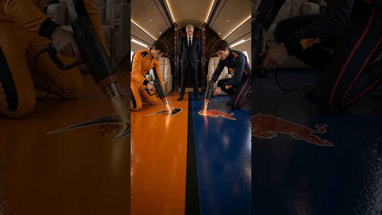 ماكلارين ضد ريد بُل: لا تسقط على أرضية الطائرة الزلقة! 🏎️✈️😱