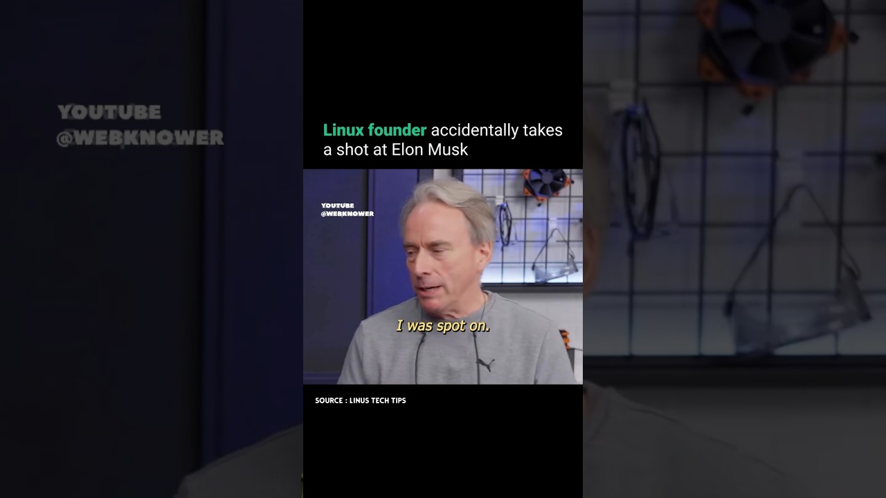 Linus Torvalds Roasts Bad Coding #shorts #linux #programmer  #knowledge #elonmusk