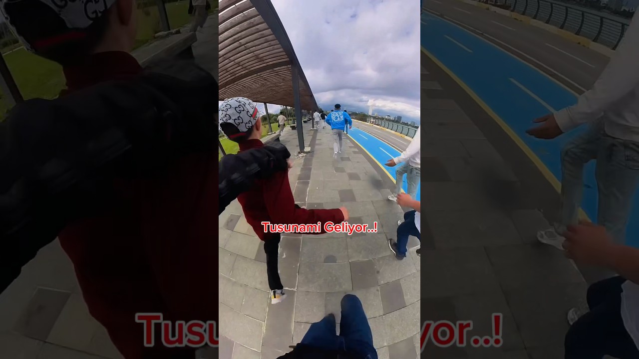 TUSUNAMİ GELİYOR DİYE KORKUTTUM😂 #motovlog #tusunami #motorcu #vlog