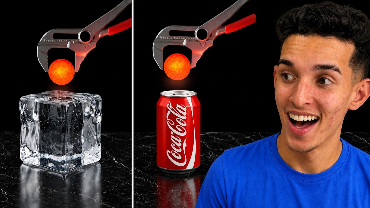 ESSA BOLA A 4500°C vs OBJETOS!