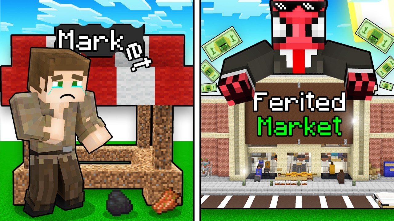 ZENGİN MARKET VS FAKİR MARKET (Minecraft)