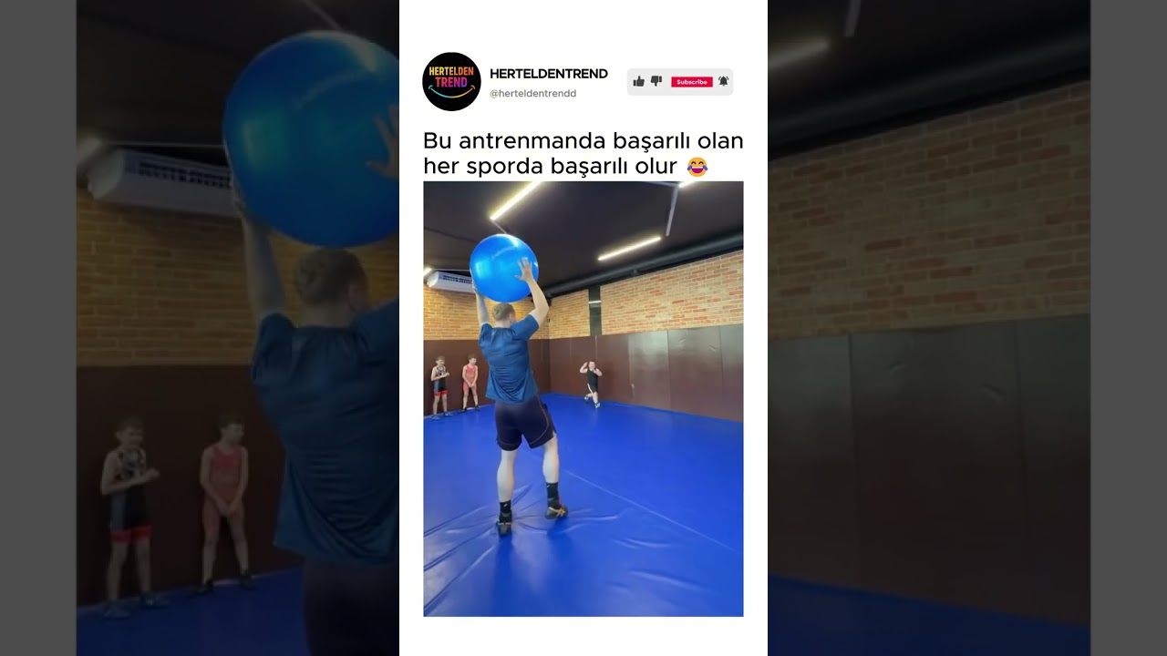 Bu antrenmanda başarılı olan her sporda başarılı olur 😂