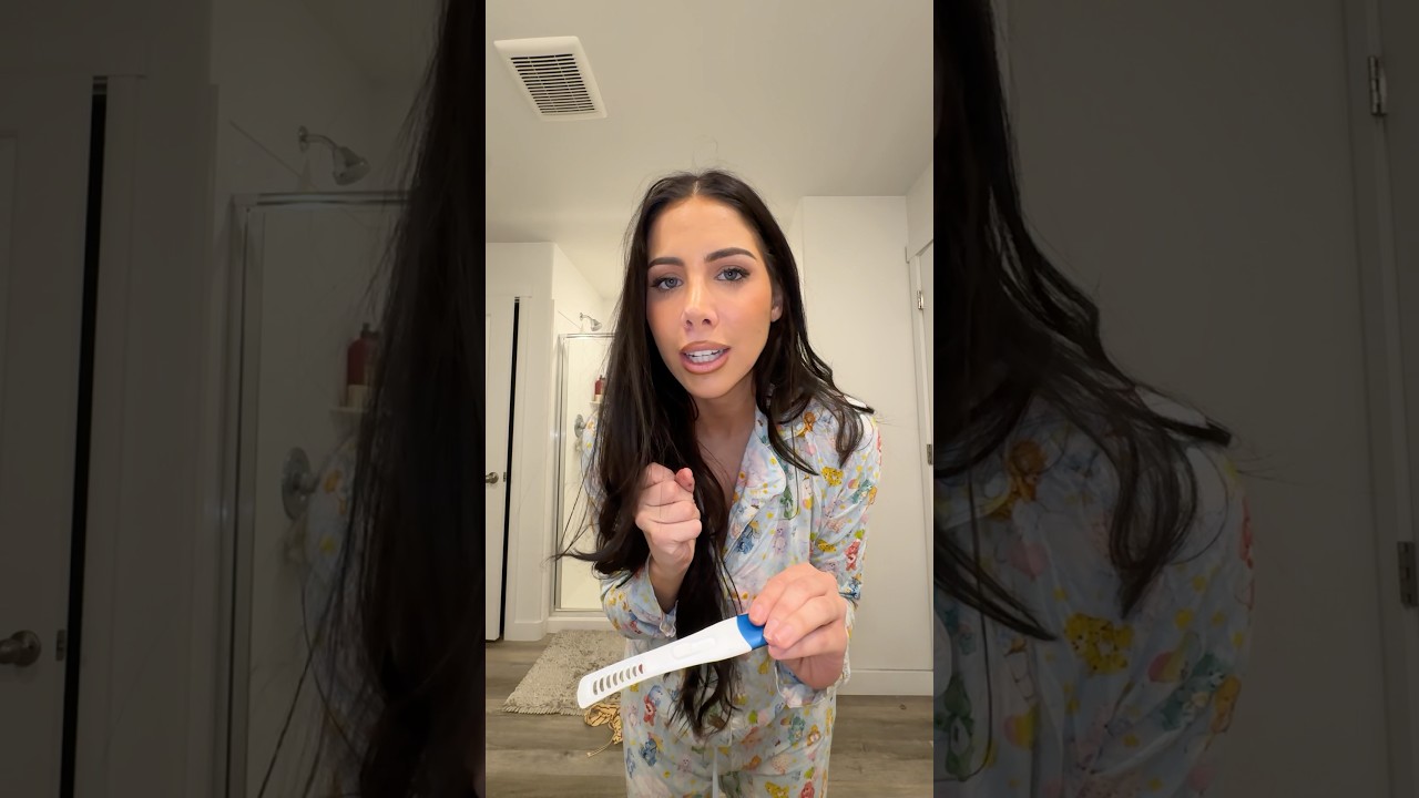 I CANT tell if IM PREGNANT?! *taking a pregnancy test* 🫠 #momlife #shorts #vlog