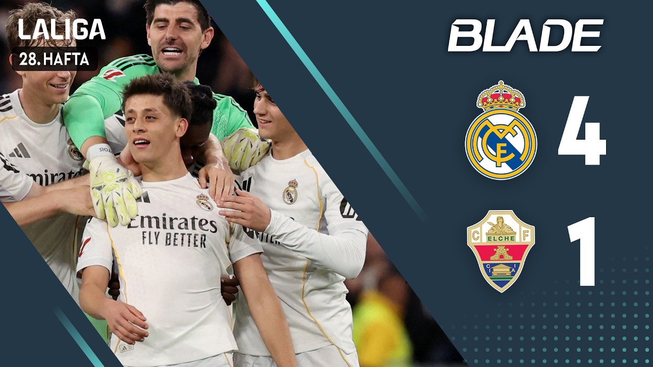 Real Madrid - Elche (4-1) - Maç Özeti - LaLiga 2025/26