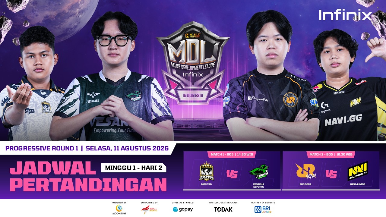 🔴LIVE | INFINIX MDL ID S14 | Regular Season - Progressive Round 1 | Hari 2