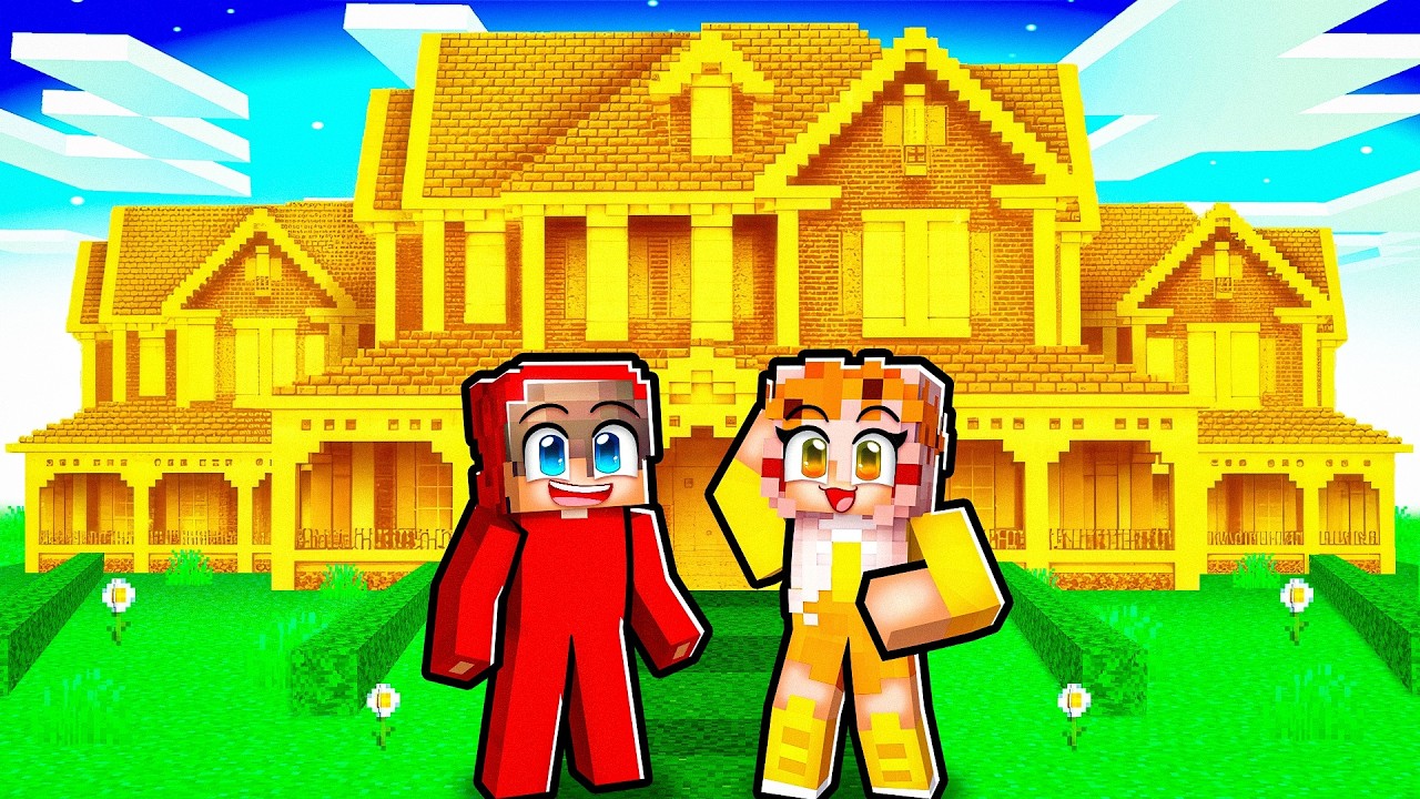 Cash & Mia’s FIRST HOME In Minecraft