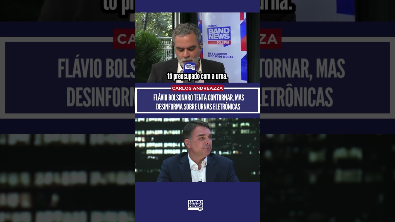 Andreazza: Flávio Bolsonaro tenta contornar, mas desinforma sobre urnas eletrônicas