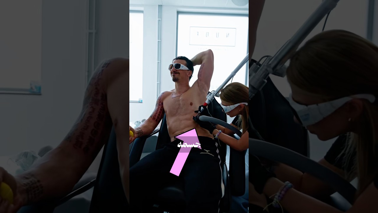 كيف مسح زلاتان كل الوشوم اللي في جسده؟ 😳