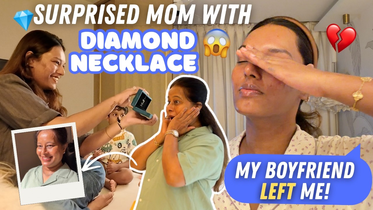 My Boyfriend LEFT ME 💔 SURPRISED MOM with Diamond Necklace 💎 #HustleWSar