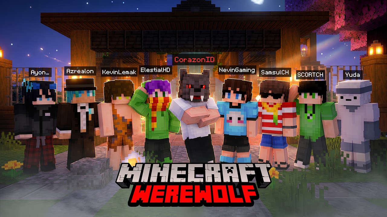 Gue Buat LAPER GANG Main WEREWOLF di Minecraft (GILA BGT JIR)