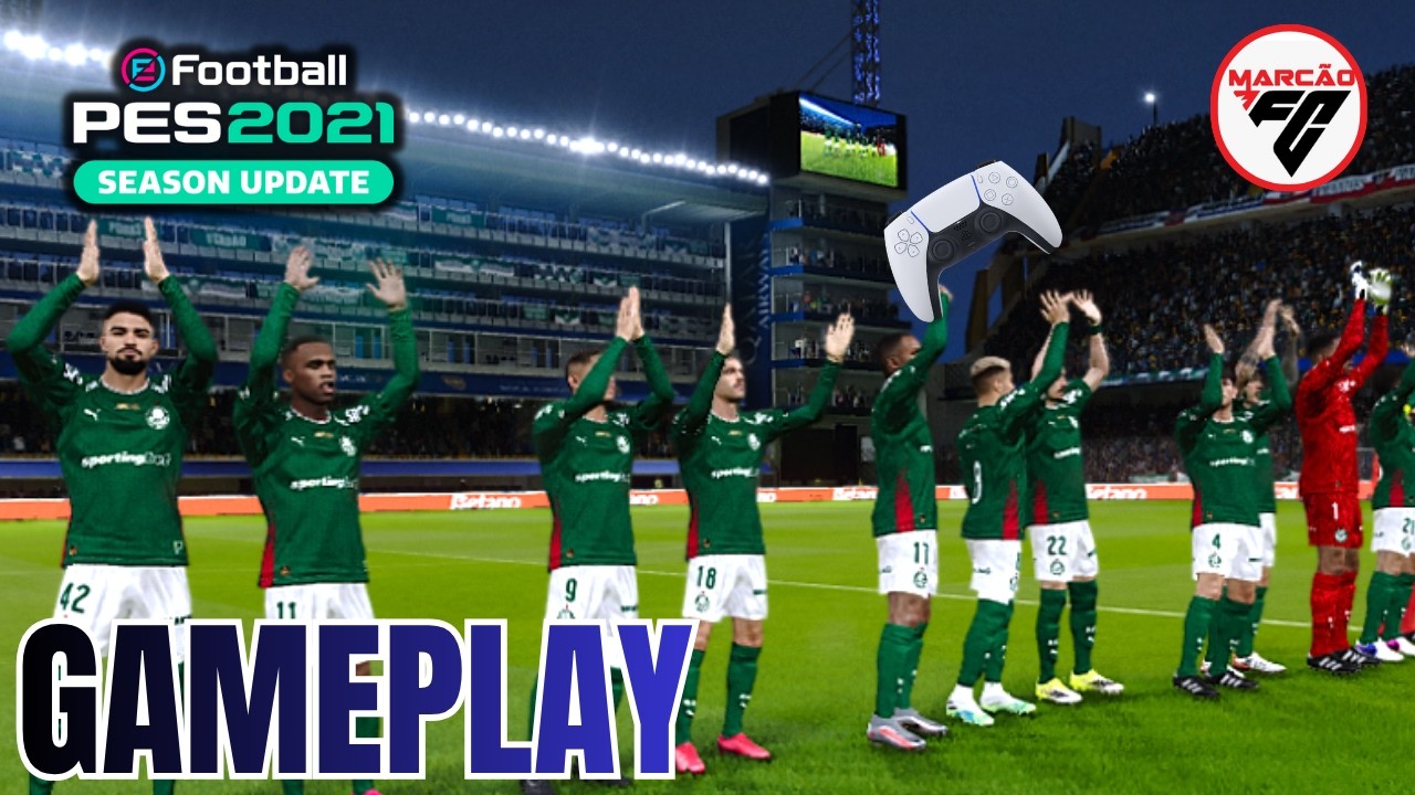 🏆🎮GAMEPLAY PALMEIRAS LIDER NA LIGA EFOOTBALL PES 2021 NO GRAMADO DIGITAL NO PC GAME⚽👍