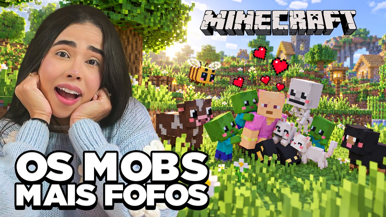 TODOS OS MOBS SÃO FOFOS NESSE MOD DO MINECRAFT