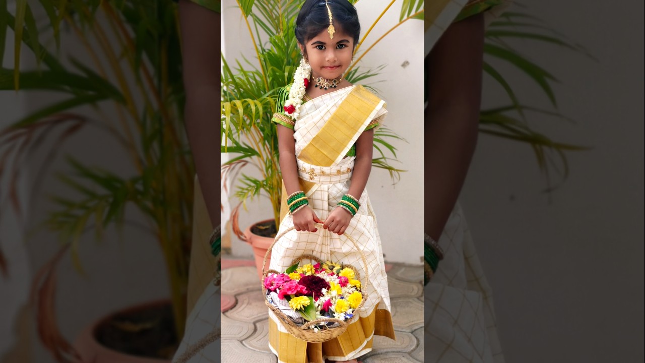 பிரணிதாவுக்கு இப்படி ஒரு Cute Onam Look! 💚🌸 | Onam Celebration Mini Vlog #Onam #Shorts #Vlog