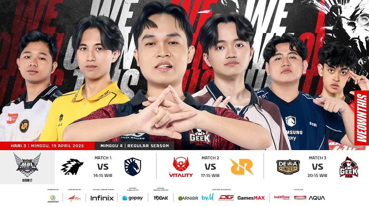 🔴 LIVE | MPL ID S17 | Regular Season Hari 3 Minggu 4 | Bahasa Indonesia