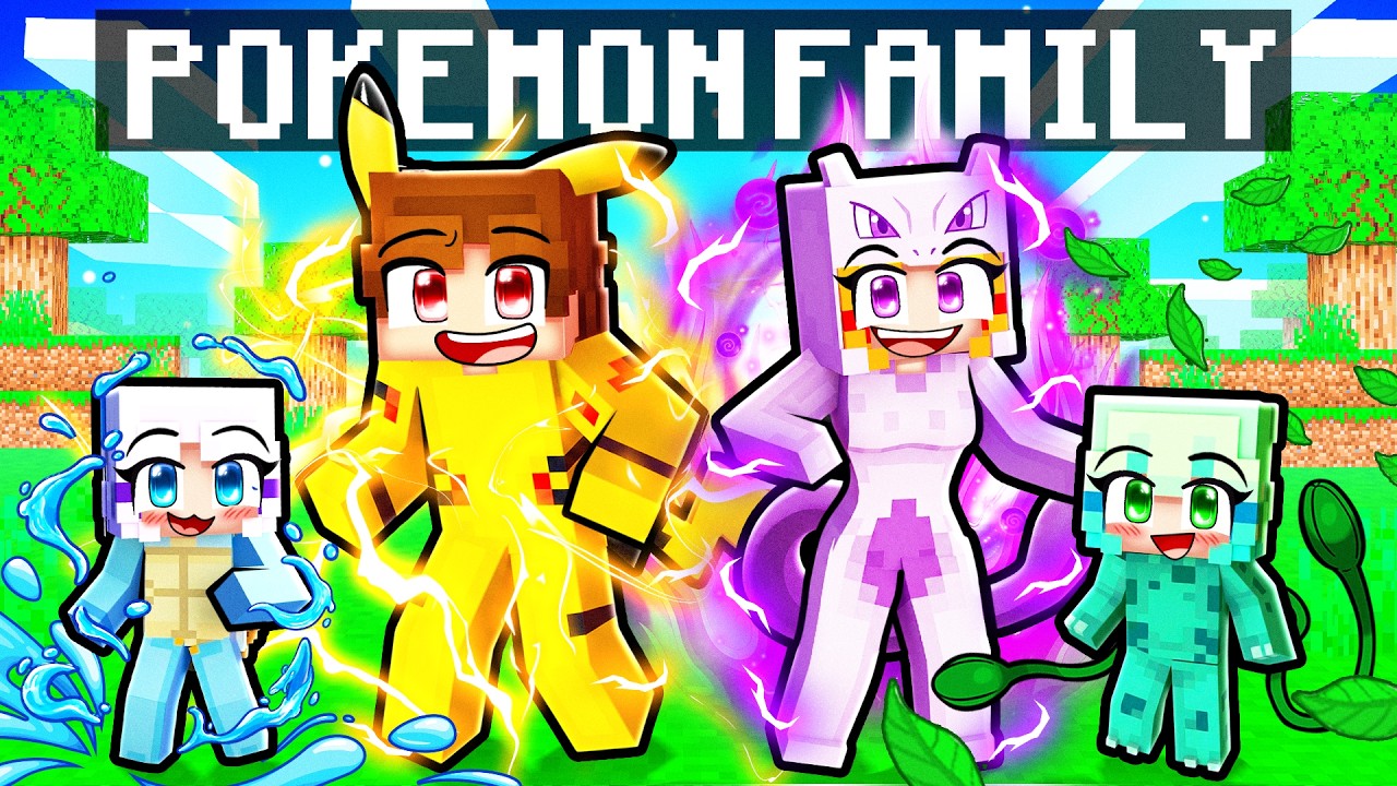 Having a POKEMON Family in Minecraft!