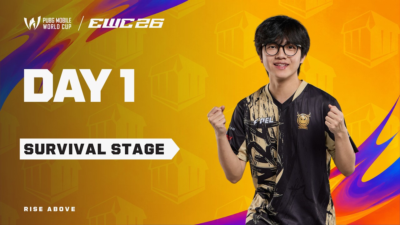 [NP] PMWC at EWC 26 Survival Stage Day 1 | PUBG MOBILE WORLD CUP at 2026 ESPORTS WORLD CUP
