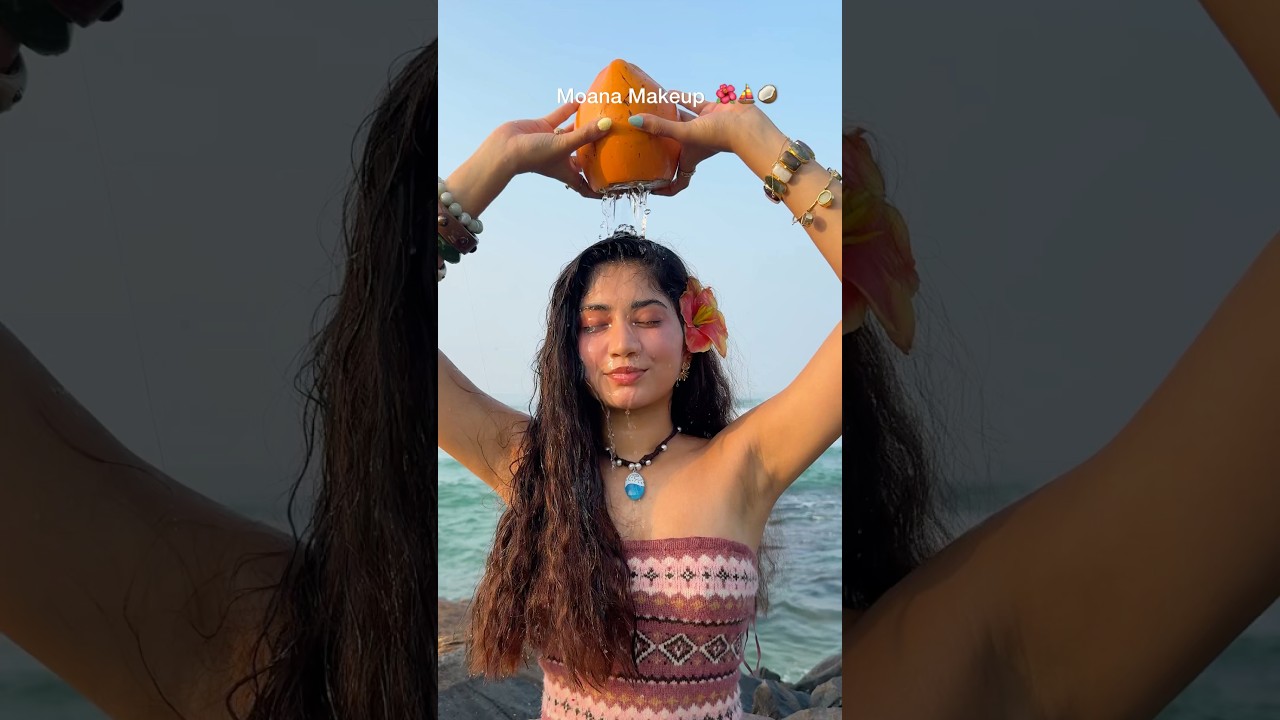This is how MOANA would do makeup ⛵️🌺