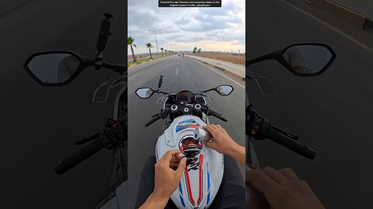 Motor Kehabisan Bensin, Pria Ini Malah Isi Tangki Pakai Red Bull!