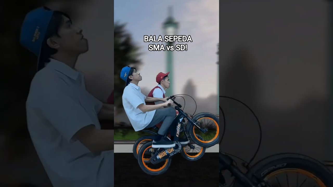 Balapan Sepeda Anak SD vs Anak SMA, Endingnya Bikin Malu! 😂