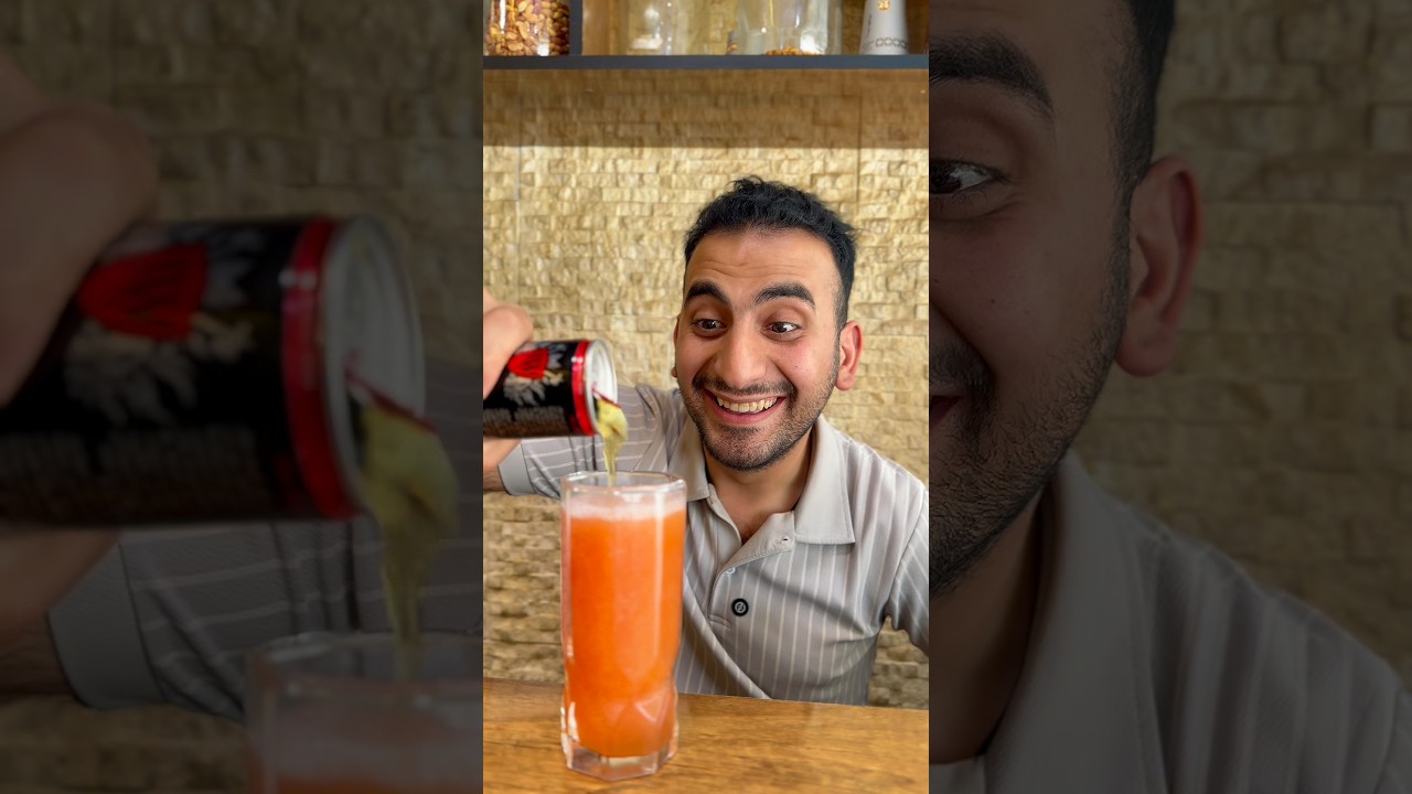 عصير فواكة غريب 🥤🤣🤣#عبدالله محمد