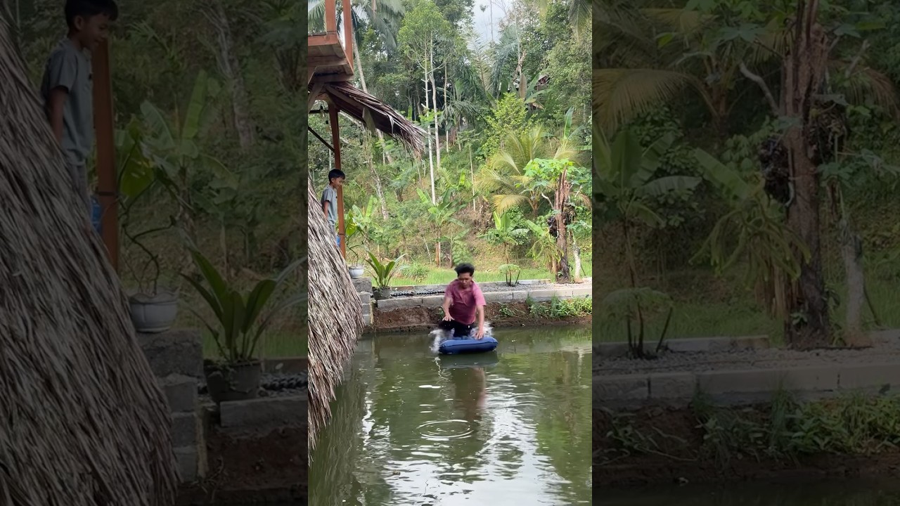 LOMPAT DI KEJAR ULAR BESAR