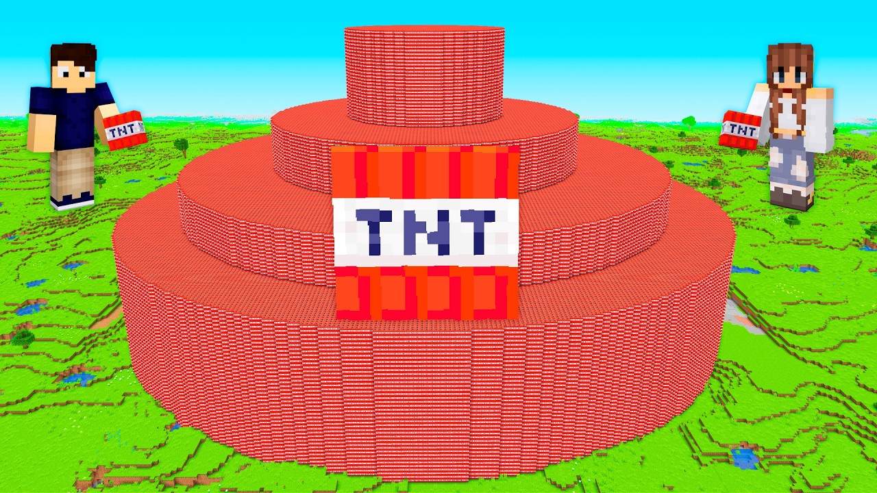 FIZ a MAIOR EXPLOSÃO de TNT do MINECRAFT!