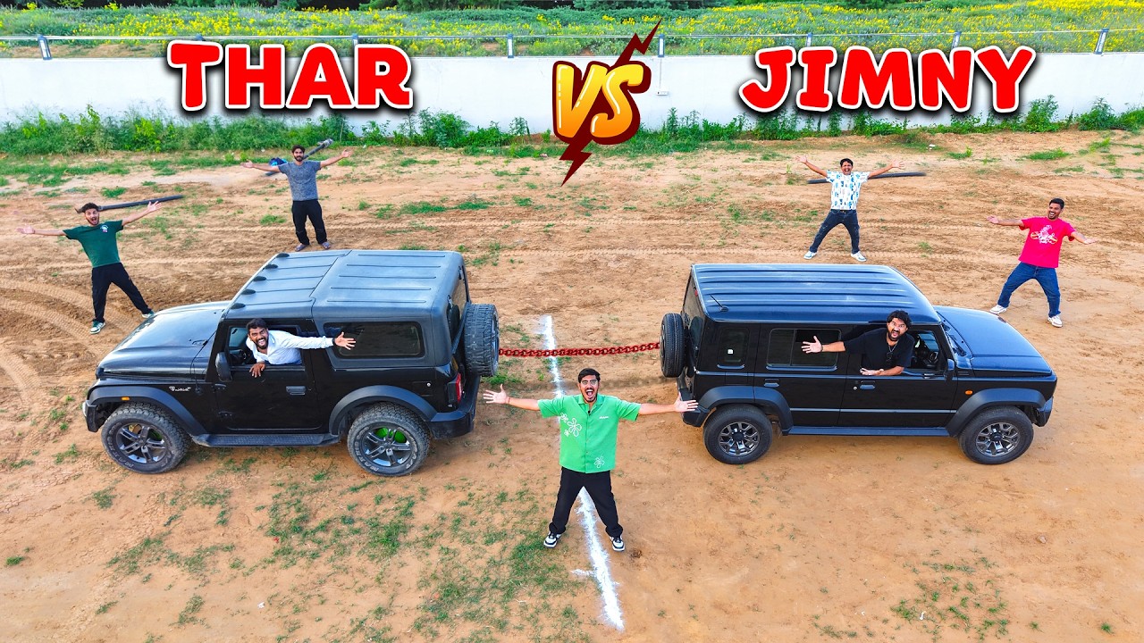 Maruti Jimny 4x4 VS Thar 4x4 Power Test🔥| कौनसी गाडी जीतेगी? 24V-24H Challenge