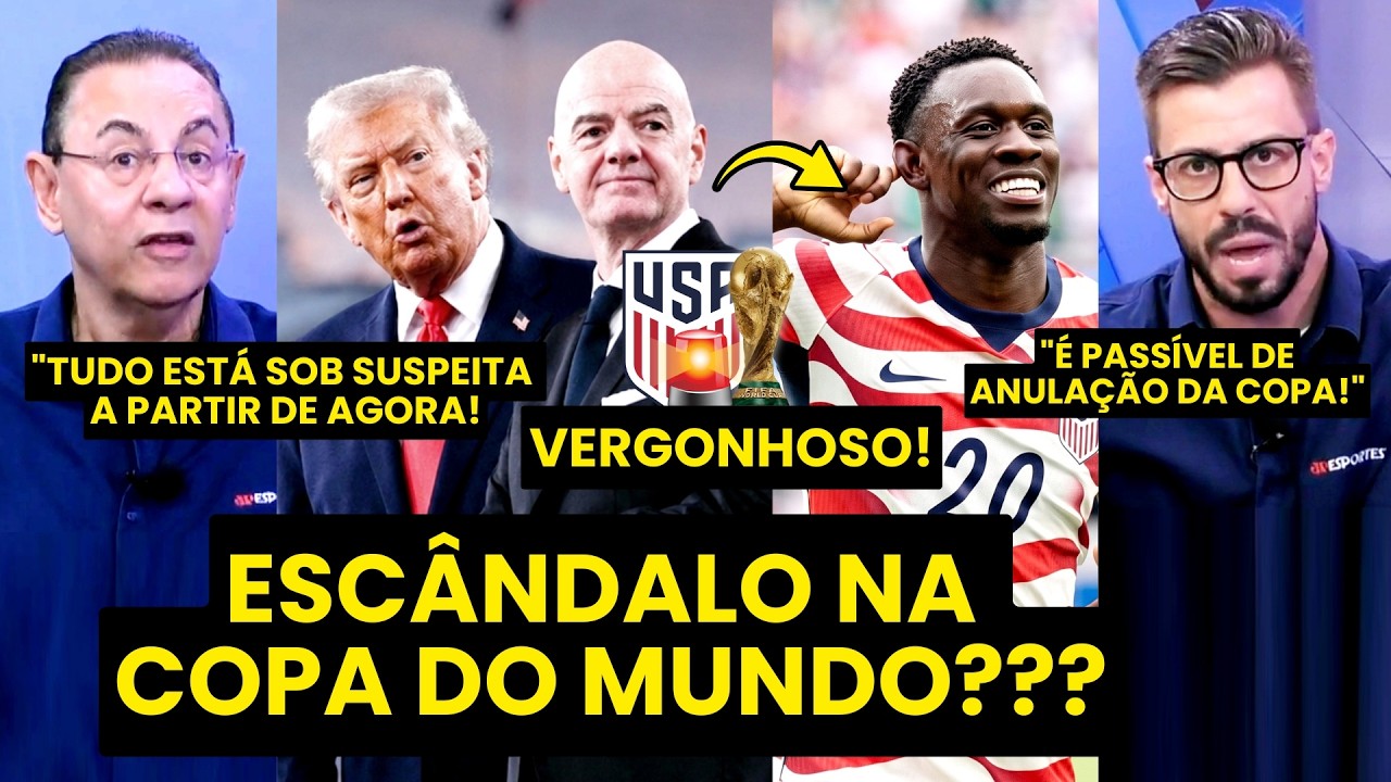 ESCÂNDALO? "ISSO É UMA ABERRAÇÃO!!! PICARETAGEM!! A COPA DO MUNDO..." FIFA SUSPENDE EXPULSÃO dos EUA