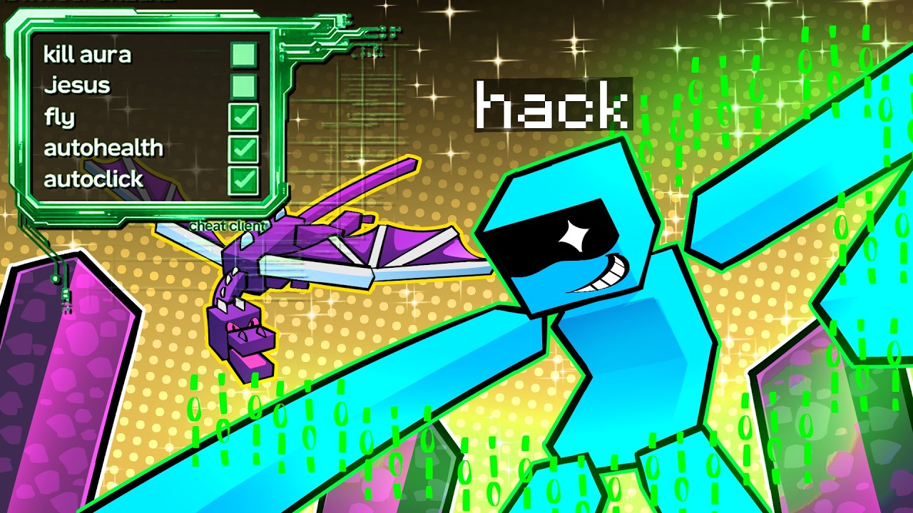 Turma do Problems Zerando Minecraft Com Hacks!  👾