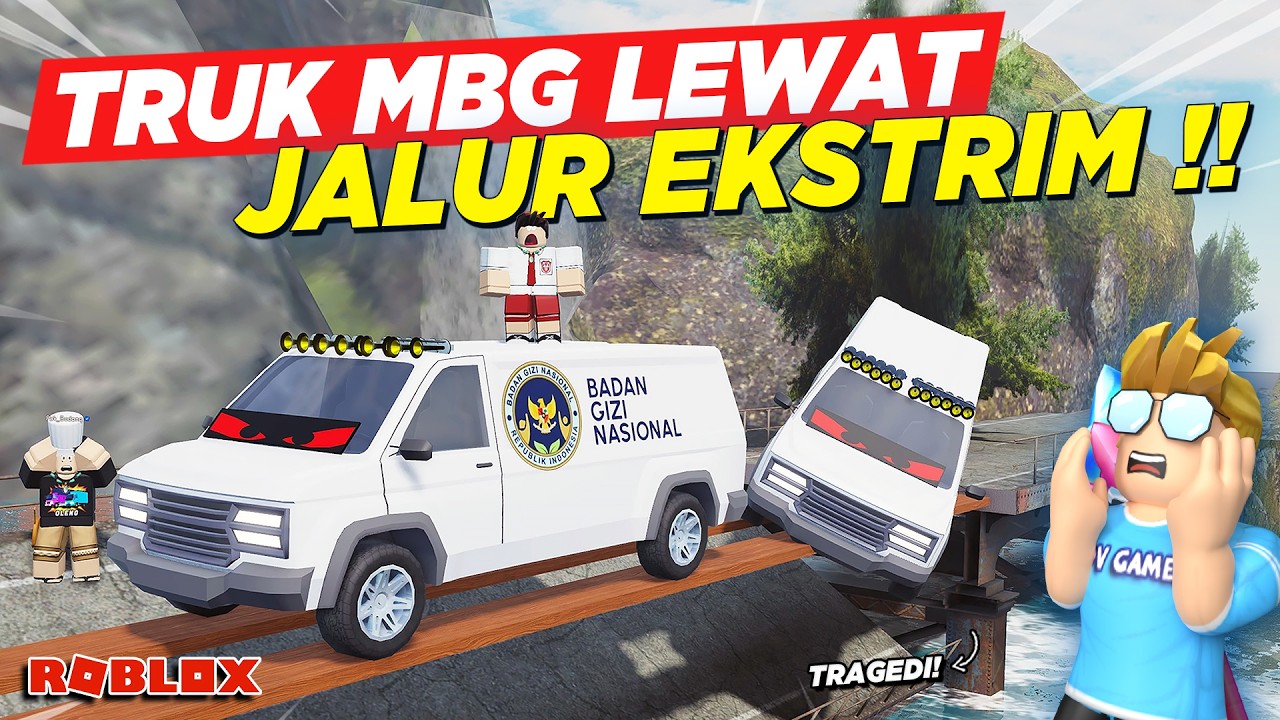 JADI SUPIR TRUK MBG TELOLET DIPAKSA OFFROAD JALUR EKSTRIM MALAH TRAGEDI !! ROLEPLAY TRUK - Roblox