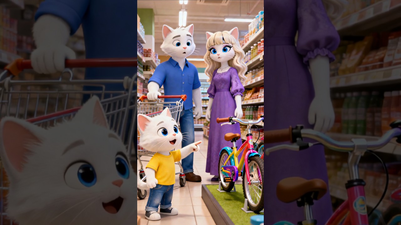 القط كريم عاوز يشتري عجلة ...