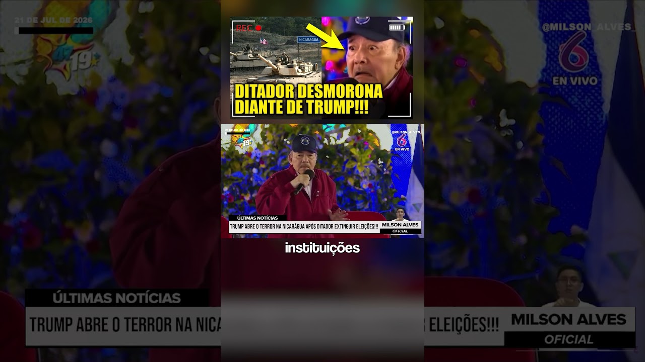 Trump ABRE O TERROR na Nicarágua após ditador EXTINGUIR ELEIÇÕES!!!